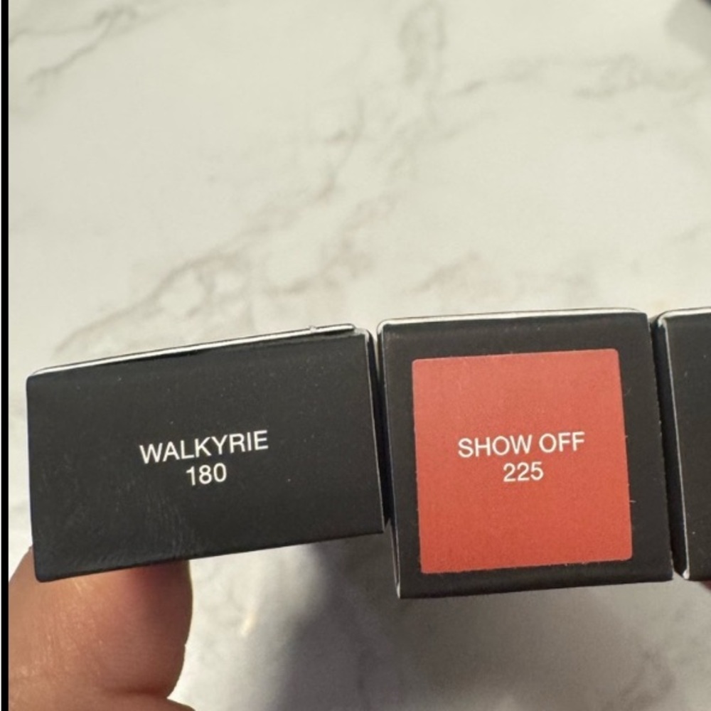 Bundle: NARS Lipsticks - Valkyrie and Show Off + Pley lip gloss Lupe